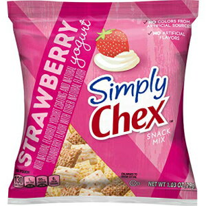 Simply Chex Mix、ストロベリーヨーグルト、1.03 オンス (60 個パック) Simply Chex Mix, Strawberry Yogurt, 1.03 Oz (Pack of 60)
