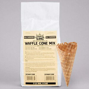 カーニバルキング オールド ファッション ワッフル コーン ミックス 5 ポンド バッグ - 6 個/ケース Carnival King Old Fashioned Waffle Cone Mix 5 lb. Bag - 6/Case