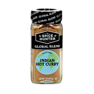 The Spice Hunter Curry, Hot, Indian, Blend, 1.8-Ounce Jar