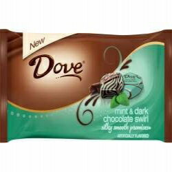 Dove シルキー スムース ミント アンド ダーク チョコレート スワール プロミス、8.5 オンス パッケージ (4 袋パック) Dove Silky Smooth Mint and Dark Chocolate Swirl Promises, 8.5-ounce Packages(pack of 4 Bags)