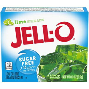  饤 奬ե꡼  ߥå (0.3 󥹤Ȣ6 ĥѥå) Jell-O Lime Sugar-Free Gelatin Mix (0.3 oz Boxes, Pack of 6)