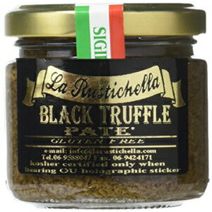 ラ・ルスティケラ ブラックトリュフパテ、3.2オンス La Rustichella Black Truffle Pate, 3.2 Ounce