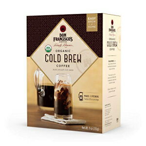 ドン フランシスコのオーガニック コールド ブリュー コーヒー、ピッチャー 4 パック (ピッチャー 2 個分) Don Francisco’s Organic Cold Brew Coffee, 4 Pitcher Packs (makes 2 pitchers)