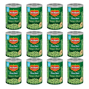 DEL MONTE スイートピー缶詰野菜、12 パック、15 オンス缶 DEL MONTE Sweet Peas Canned Vegetables, 12 Pack, 15 oz Can