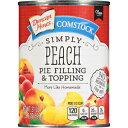 Comstock Simply Pie tBO & gbsOAs[`A21 IX (8 pbN) Comstock Simply Pie Filling & Topping, Peach, 21 Ounce (Pack of 8)