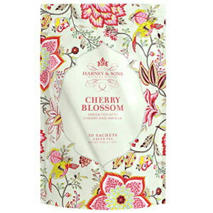 Harney Sons チェリー ブロッサム チェリーとバニラ入り緑茶 50 袋 Harney Sons Cherry Blossom, 50 Sachets of Green Tea w/Cherry and Vanilla