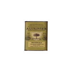 A L'Olivier オリーブオイル ガーリックとタイム入り 8.3オンス缶 (2個パック) A L'Olivier Olive Oil Infused with Garlic and Thyme, 8.3-Ounce Tins (Pack of 2)