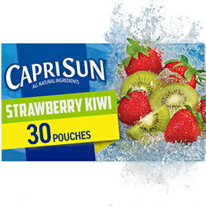 カプリサン ストロベリーキウイ そのまま飲めるジュース（30袋 10本入り3箱） Capri Sun Strawberry Kiwi Ready-to-Drink Juice (30 Pouches, 3 Boxes of 10)