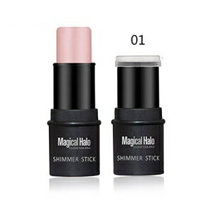 2色マジカルハローハイライタースティックパウダーハイライトブライトニングフェイシャルメイクアップコスメティック（01＃） Semme 2Colors Magical Halo Highlighter Stick Powder Highlighting Brightening Facial Makeup Cosmetic(01 )