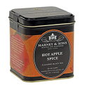 Harney and Sons HOT APPLE SPICE フレーバー紅茶 4 オンス缶 Harney and Sons HOT APPLE SPICE flavored black tea 4 oz tin