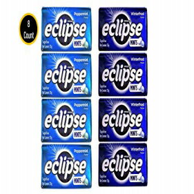 Eclipse 奬ե꡼ߥȥǥ 8 ĥѥå - ý - ̤ 1.2  - ̤ 50 ߥ (ڥѡߥȤȥ󥿡եȡ8X) Pack of 8 Eclipse Sugarfree Mint Candy - Breath Freshener - 1.2 oz per Tin -