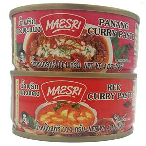 Maesri Thai Curry Paste Red and Panang Variety Pack