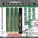 Generals ミニ描画キット - 5 個セット 描画鉛筆 3 本 レイアウト鉛筆 消しゴムが含まれます ブラック - 525BP Generals Mini Drawing Kit - Set of 5 Includes 3 Drawing Pencils, Layout Pencil, and Eraser, Black - 525BP
