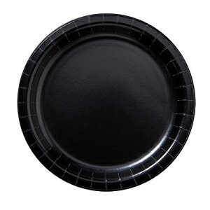 ホフマスター PL7096 ペーパープレート、9インチ丸型、ブラック (600個パック) Hoffmaster PL7096 Paper Plate, 9" Round, Black (Pack of 600)