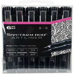 Crafter's Companion SPECNAL6-BLACK XyNg A[eBXg y Zbg Crafter's Companion SPECNAL6-BLACK Spectrum Artist Pen Set