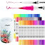 Ohuhu ȥޡ ǥ奢å 顼󥰥֥饷 ե饤ʡ 顼ڥ 60 ޡ ƻ  å ɤ골 ֥å 㡼ʥ   شե Ohuhu Art Markers Dual Tips Coloring Brush Fineliner Col