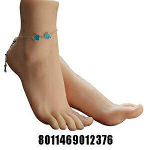 1 ڥꥳޥͥ­ǥץ쥤奨꡼뷤ǥץ쥤ȥåȥͥ 1 Pair Silicone Lifesize Female Mannequin Foot Display Jewerly Sandal Shoe Sock Display Art Sket...