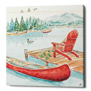 ԥå եƥ 쥤 ⡼ IV Х  ȡå Epic Graffiti Lake Moments IV Canvas Wall Art, Red