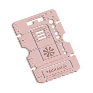 Tech Candy Handy Standy 電話スタンド ジャーナルステンシル 定規 マルチツール クレジットカードサイズ Tech Candy Handy Standy Phone Stand Journal Stencil Ruler Multi-Tool Credit Card…