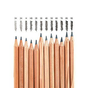 ドローイングペインティングウッドペンシルスケッチペンシルボックスあたり12本の鉛筆（セット）3H-2H-HB-2B-3B-4B-5B-6B-7B-8B-9B YYMIYU Drawing Painting Wood Pencil Sketch Pencil 12 Pencils Per Box (Set) 3H-2H-H-B-2B-3B-4B-5B-6B-7B-8B-9B