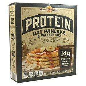 メイプルおばさんのプロテインパンケーキ＆ワッフルミックス、18.5オンス、1食あたり14gのプロテイン（オーツ麦パンケーキ＆ワッフルミックス） Aunt Maple's Protein Pancake & Waffle Mix, 18.5 oz, 14g protein per serving (Oat Pancake & Waffle