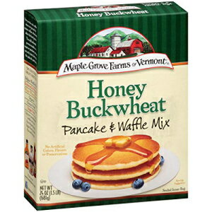 Maple Grove Farms パンケーキ & ワッフル ミックス、ハニーソバ、24 オンス Maple Grove Farms Pancake & Waffle Mix, Honey Buckwheat, 24 Ounce