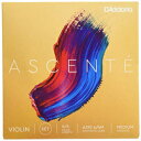 D'Addario Ascenté バイオリン弦セット、4/4 スケール、ミディアムテンション D'Addario Ascenté Violin String Set, 4/4 Scale, Mediu..