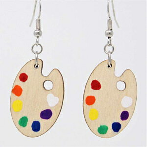 ハッピーリトルペイントパレットダングルピアス Telestic Design Happy Little Paint Palette Dangle Earrings