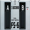 BOSSA1/4 C` Xg[g ^ fA tbgXCb`Adr (FS-6) BOSS, 1/4-Inch Straight Metal Dual Footswitch, Battery-Powered (FS-6)