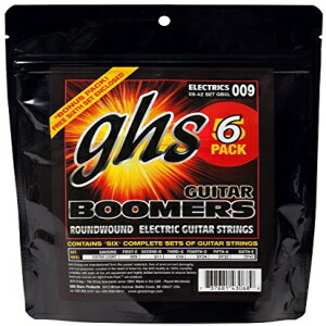 GHS Boomers GBXL エクストラ ライト エレキギター弦 (9-42) 5 パック (スタンダード) GHS Boomers GBXL Extra Light Electric Guitar Strings (9-42) 5-Pack (Standard)