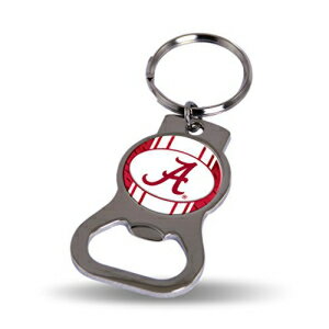 Rico NCAA アラバマ栓抜きキータグスポーツファンキーホルダー、マルチカラー、フリーサイズ Rico NCAA Alabama Bottle Opener Keytag Sports Fan Keychains, Multicolor, One Size