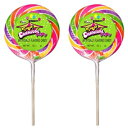 WCAg T[ Abv J[jo X[ |bv 4.25 IX (120g) (2) Giant Sour Apple Carnival Swirl Lollipops 4.25 oz. (120g) (Pack Of 2)