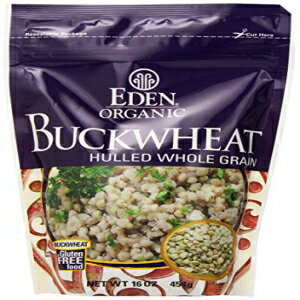 EDEN そば 殻付き全粒粉 16 オンスパウチ (12 個パック) EDEN Buckwheat, Hulled Whole Grain,16 -Ounce Pouches (Pack of 12)