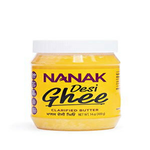 Nanak Desi ギー 清澄バター - プレミアム品質、ケトフレンドリー、認定パレオ、乳糖不使用、ビタミン源 A & D 調理に適したバターの優れた代替品 (14 オンス) Nanak Desi Ghee Clarified Butter - Premium Quality, Keto Friendly, Certified P