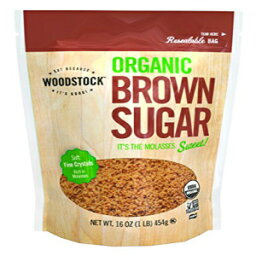 ウッドストックシュガー、オーガニック、ブラウン、16オンス（6パック） Woodstock Sugar, Organic, Brown, 16-Ounce (Pack of 6)
