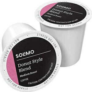 楽天GlomarketAmazon ブランド - 100 カラット Solimo ドーナツ スタイル ブレンド ミディアム ライト ロースト コーヒー ポッド、キューリグ 2.0 K カップ ブルワーに対応 Amazon Brand - 100 Ct. Solimo Donut Style Blend Medium-Light Roast Coffee Pod