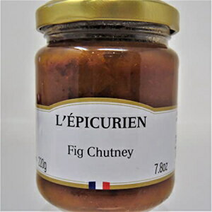 イチジクとスパイス フランス輸入チャツネ 7.76 オンスの瓶、レピキュリアン、フランス、1 つ Figs and Spices French Imported Chutney 7.76 oz jar by l'Epicurien, France, One