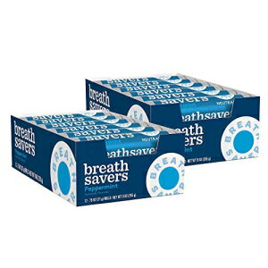 楽天Glomarketブレスセーバー ペパーミント ロールミント、1ロールあたり12個（48個パック） Breathsavers Peppermint Rolled mints, 12 per roll （Pack of 48）