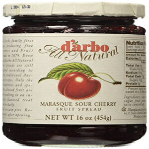 d'arbo オールナチュラル フルーツ スプレッド マラスク、サワー チェリー、16 オンス d'arbo All Natural Fruit Spread Marasque, Sour Cherry, 16 Oz