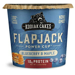 Kodiak Cakes プロテイン パンケーキ フラップジャック カップ、ブルーベリーとメープル、2.16 オンス (12 個パック) Kodiak Cakes Protein Pancake Flapjack Cup, Blueberry and Maple, 2.16 Ounce (Pack of 12)