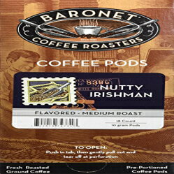 Baronet Coffee Nutty Irishman コーヒーポッド 54 個 Baronet Coffee Nutty Irishman Coffee Pods, 54 Count