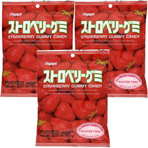 ts O~LfB 3.77IX (3pbN) Kasugai Strawberry Gummy Candy 3.77oz (3 Pack)