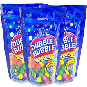 Dubble バブルガム ボール マシンサイズ詰め替え、7 オンス、3 個パック Dubble Bubble Gum Balls Machine Size Refills, 7 Ounce, Pack of 3