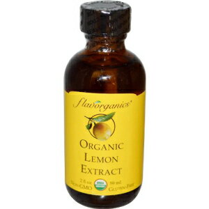 Flavorganics, レモンエキス オーガニック、2 液量オンス Flavorganics, Lemon Extract Organic, 2 Fl Oz