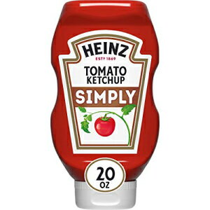 ハインツ シンプリートマトケチャップ（人工甘味料不使用）（20オンスボトル、12個パック） Heinz Simply Tomato Ketchup with No Artificial Sweeteners (20 oz Bottle, Pack of 12)