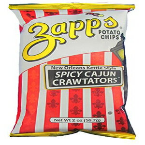 楽天GlomarketZapp's New Orleans Kettle-Style Potato Chips, Cajun Crawtator – スパイシーなキックが効いたカリカリのチップス、ランチや外出先でのおやつに最適、2オンス バッグ（25枚入） Zapp’s New Orleans Kettle-Style Potato Chips, Cajun Crawtator –