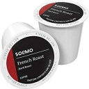 Amazon uh - 24 JbgBSolimo R[q[ |bhAt` [XgAL[O 2.0 K Jbv u[ɑΉ Amazon Brand - 24 Ct. Solimo Coffee Pods, French Roast, Compatible with Keurig 2.0 K-Cup Brewers