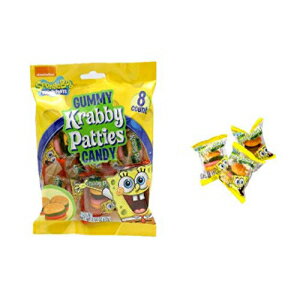 ˥ǥ ݥ󥸥ܥ ѥ 8   ӡ ѥƥ ǥ2.54  Nickelodeon SpongeBob SquarePants 8 Count Gummy Krabby Patties Candy, 2.54oz