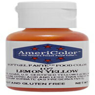 Americolor ソフトジェルペースト食用色素 75 オンス、レモンイエロー Americolor Soft Gel Paste Food Color.75-Ounce, Lemon Yellow