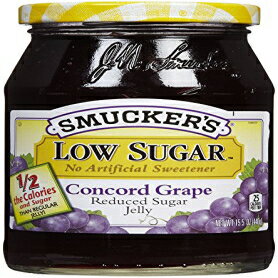 スマッカーの低糖コンコードグレープゼリー-15.5オンス Smucker's Low Sugar Concord Grape Jelly - 15.5 oz